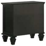 SANDY BEACH 3-DRAWER NIGHTSTAND BLACK - Image 7