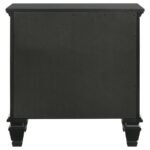 SANDY BEACH 3-DRAWER NIGHTSTAND BLACK - Image 8
