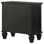 SANDY BEACH 3-DRAWER NIGHTSTAND BLACK - Image 9
