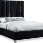 Enzo Velvet Upholstered Bed