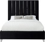 Enzo Velvet Upholstered Bed - Image 3