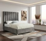 Enzo Velvet Upholstered Bed - Image 2