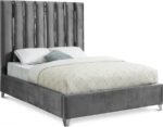 Enzo Velvet Upholstered Bed