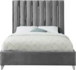 Enzo Velvet Upholstered Bed - Image 3