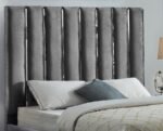 Enzo Velvet Upholstered Bed - Image 5
