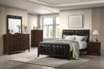 CARLTON 5-PIECE QUEEN BEDROOM SET CAPPUCCINO