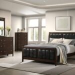 CARLTON 5-PIECE QUEEN BEDROOM SET CAPPUCCINO