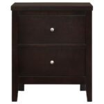 CARLTON 2-DRAWER NIGHTSTAND CAPPUCCINO - Image 3