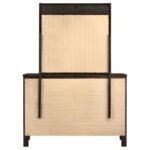 CARLTON 6-DRAWER DRESSER WITH MIRROR CAPPUCCINO - Image 7