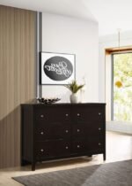 CARLTON 6-DRAWER DRESSER CAPPUCCINO - Image 2
