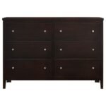 CARLTON 6-DRAWER DRESSER CAPPUCCINO - Image 3