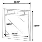 CARLTON DRESSER MIRROR CAPPUCCINO - Image 5