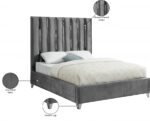 Enzo Velvet Upholstered Bed - Image 7