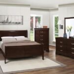 LOUIS PHILIPPE 5-PIECE QUEEN BEDROOM SET CAPPUCCINO