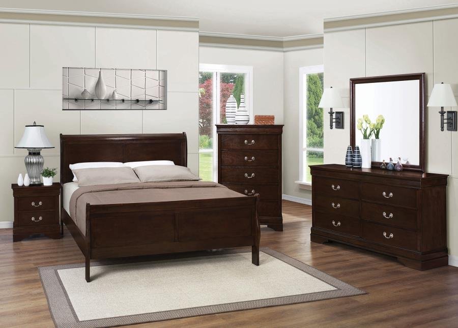 202411Q-S5_01x900.jpg LOUIS PHILIPPE 5-PIECE QUEEN BEDROOM SET CAPPUCCINO - Image 1