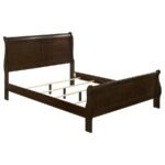 LOUIS PHILIPPE 5-PIECE QUEEN BEDROOM SET CAPPUCCINO - Image 3