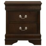 LOUIS PHILIPPE 5-PIECE QUEEN BEDROOM SET CAPPUCCINO - Image 6