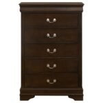 LOUIS PHILIPPE 5-PIECE QUEEN BEDROOM SET CAPPUCCINO - Image 13
