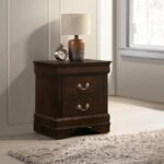 LOUIS PHILIPPE 2-DRAWER NIGHTSTAND CAPPUCCINO - Image 2