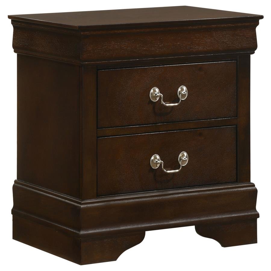 202412_02x900.jpg LOUIS PHILIPPE 2-DRAWER NIGHTSTAND CAPPUCCINO - Image 1