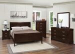 LOUIS PHILIPPE 2-DRAWER NIGHTSTAND CAPPUCCINO - Image 12