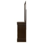 LOUIS PHILIPPE 6-DRAWER DRESSER WITH MIRROR CAPPUCCINO - Image 5