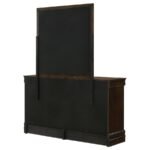 LOUIS PHILIPPE 6-DRAWER DRESSER WITH MIRROR CAPPUCCINO - Image 8