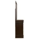 LOUIS PHILIPPE 6-DRAWER DRESSER WITH MIRROR CAPPUCCINO - Image 9