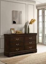 LOUIS PHILIPPE 6-DRAWER DRESSER CAPPUCCINO - Image 2