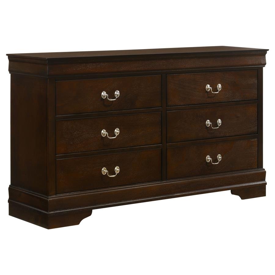 202413_02x900.jpg LOUIS PHILIPPE 6-DRAWER DRESSER CAPPUCCINO - Image 1