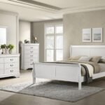 LOUIS PHILIPPE 5-PIECE QUEEN BEDROOM SET WHITE