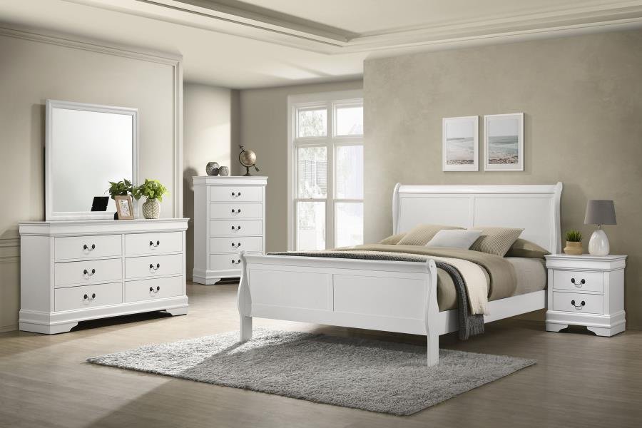 202441Q-S5_01x900.jpg LOUIS PHILIPPE 5-PIECE QUEEN BEDROOM SET WHITE - Image 1