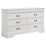 LOUIS PHILIPPE 5-PIECE QUEEN BEDROOM SET WHITE - Image 7