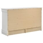 LOUIS PHILIPPE 5-PIECE QUEEN BEDROOM SET WHITE - Image 8