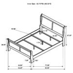 LOUIS PHILIPPE 5-PIECE QUEEN BEDROOM SET WHITE - Image 16