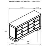 LOUIS PHILIPPE 5-PIECE QUEEN BEDROOM SET WHITE - Image 18