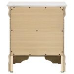 LOUIS PHILIPPE 2-DRAWER NIGHTSTAND BEDSIDE TABLE WHITE - Image 7