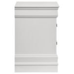 LOUIS PHILIPPE 2-DRAWER NIGHTSTAND BEDSIDE TABLE WHITE - Image 9