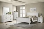 LOUIS PHILIPPE 2-DRAWER NIGHTSTAND BEDSIDE TABLE WHITE - Image 14