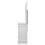 LOUIS PHILIPPE 6-DRAWER DRESSER AND MIRROR WHITE - Image 5