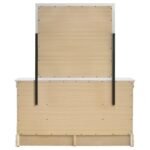 LOUIS PHILIPPE 6-DRAWER DRESSER AND MIRROR WHITE - Image 7