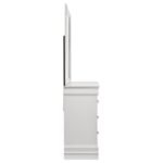 LOUIS PHILIPPE 6-DRAWER DRESSER AND MIRROR WHITE - Image 9