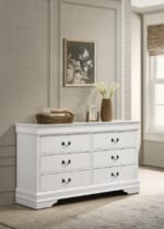LOUIS PHILIPPE 6-DRAWER DRESSER WHITE - Image 2