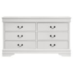 LOUIS PHILIPPE 6-DRAWER DRESSER WHITE - Image 3