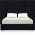 Grande Velvet Upholstered Bed