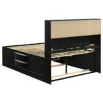 BRIANA 5-PIECE QUEEN BEDROOM SET BLACK - Image 4