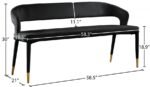 Destiny Velvet Upholstered Bench - Image 7