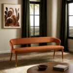 Destiny Velvet Upholstered Bench - Image 2
