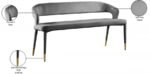 Destiny Velvet Upholstered Bench - Image 8