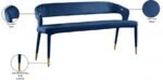 Destiny Velvet Upholstered Bench - Image 8